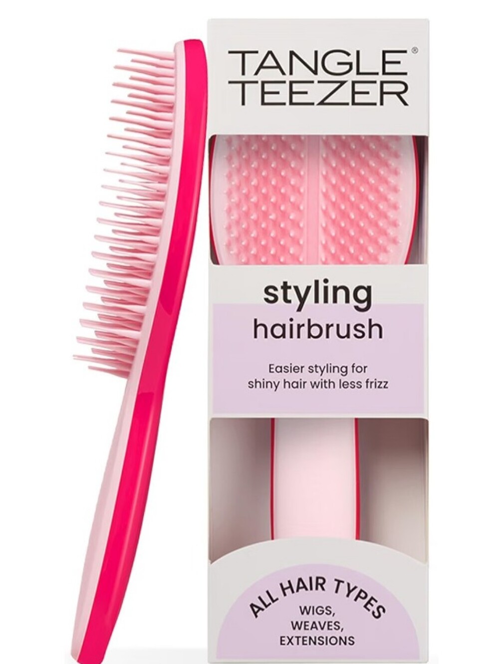 New Tangle Teezer Styling Hairbrush Sweet Pink Brush